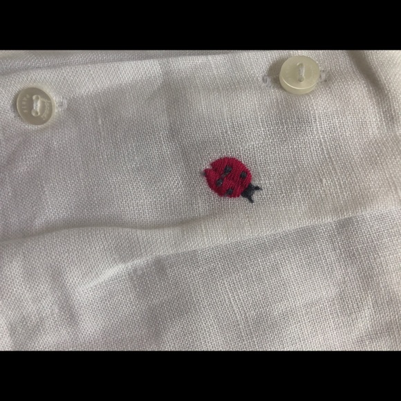 NWT 12 month Jacadi white Linen dress - Picture 4 of 4